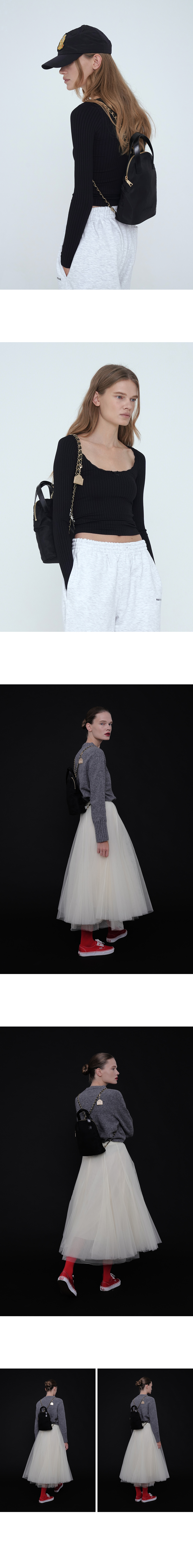 MUSINSA | RUE D'EUGENIE [20K Gold Chain] Luna Backpack